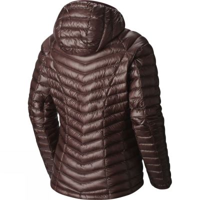 Chaquetas Mountain Hardwear Ghost Whisperer Down Hooded Mujer - Marrones - Chile QTI487165